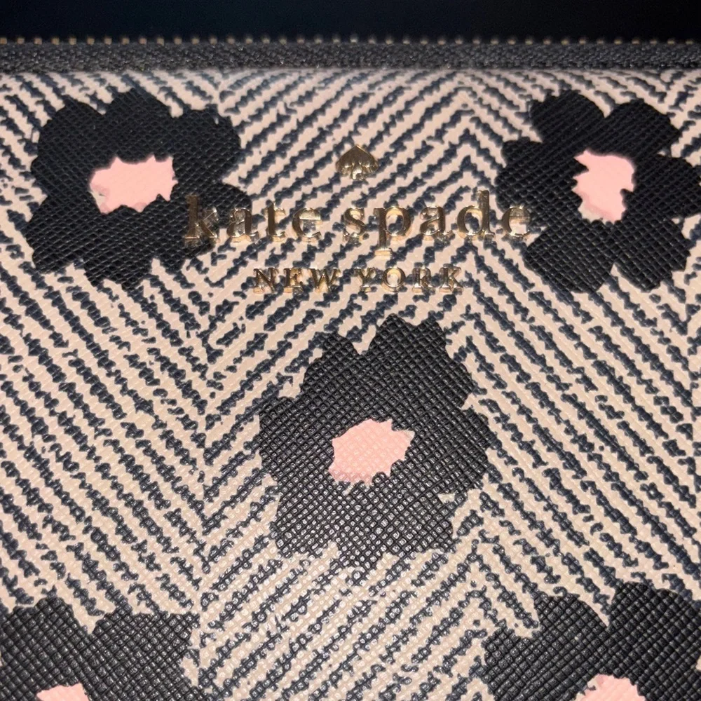 kate spade Black and Pink Floral Laptop Sleeve